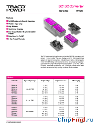 Datasheet TED0512 manufacturer Traco